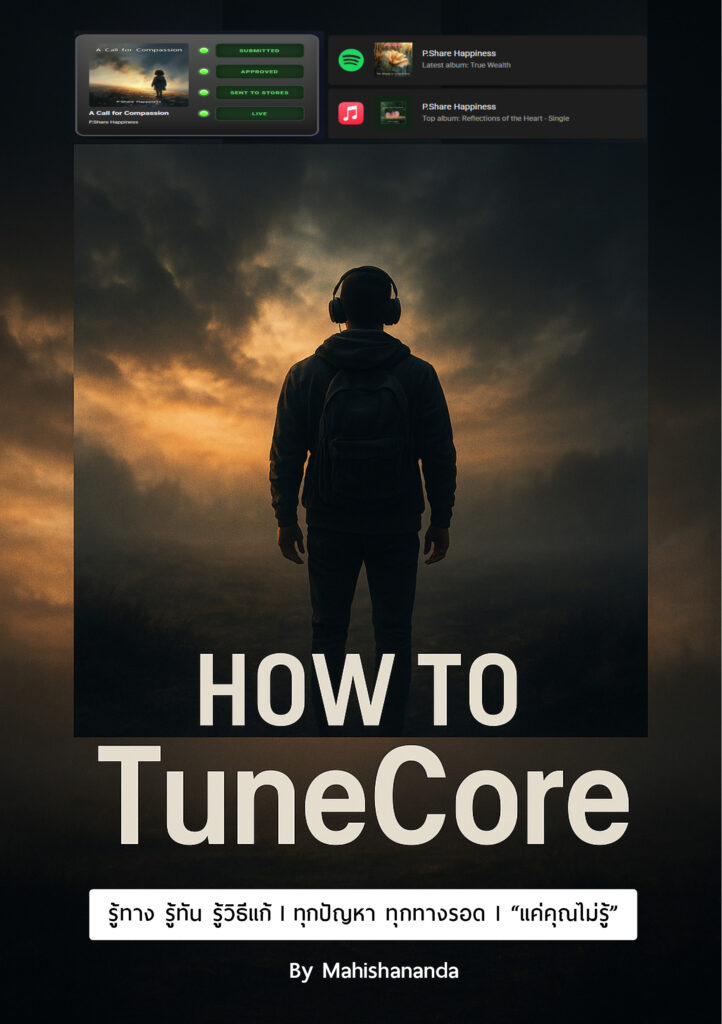 "HOW TO TuneCore" Pararin Publishing – สำนักพิมพ์ที่สร้างสรรค์หนังสือให้กำลังใจและพัฒนาตัวเอง จากการเรียนรู้สิ่งที่เคยพลาด